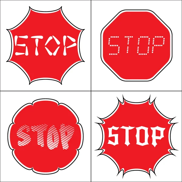 Definir um sinal de stop — Fotografia de Stock