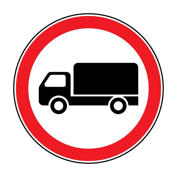 Kein Lkw-Schild — Stockfoto