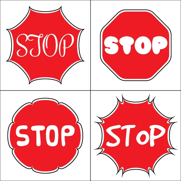 Definir um sinal de stop — Fotografia de Stock
