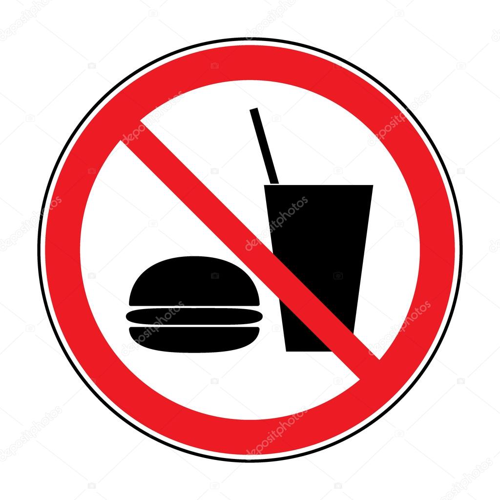 no food and drink