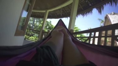 kadın ayakları hamak Beach