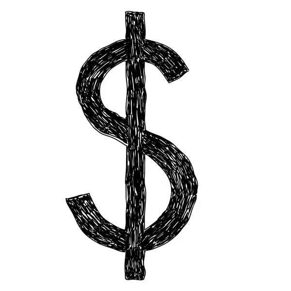 Σύμβολο δολαρίου. Απεικόνιση διανυσματικών φορέων. — Διανυσματικό Αρχείο