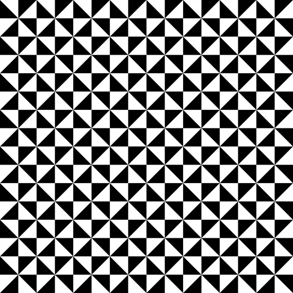 Padrão de triângulo sem costura. Fundo elegante. Cenário universal. Textura geométrica em preto e branco. Ilustração vetorial . — Vetor de Stock