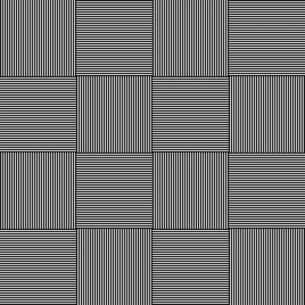 Seamless geometric patchwork pattern. Monochrome modern background. Universal backdrop with mosaic tiles. Vector illustration. — Wektor stockowy