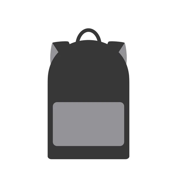 Backpack - 2016 fashion trend. Isolated backpack in flat style on white background. Backpack icon. Backpack logo. Simple and minimalistic. Vector illustration. — Stock Vector
