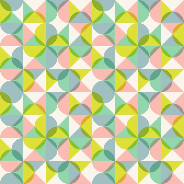 Dikişsiz soyut geometrik desen. Evrensel sorunsuz çok renkli temel şekiller arka plan. Vektör çizim.