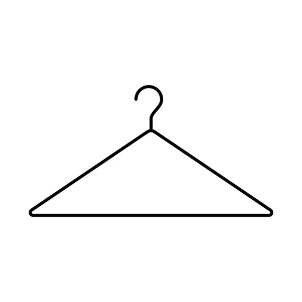 Kleiderbügel-Symbol dünne Linie. einfach und minimalistisch. Kleiderbügel-Symbol. flache Design-Stil Zeichen. Vektorillustration. — Stockvektor