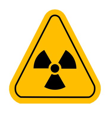 radyasyon işareti. vektör çizim.