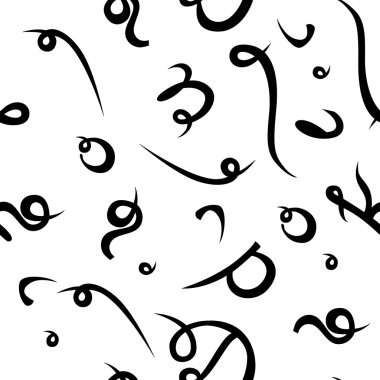 Kaligrafi yazı tipi sorunsuz arka plan el yazısı. Modern fırça yazı. Elle çizilmiş vektör alfabesi.