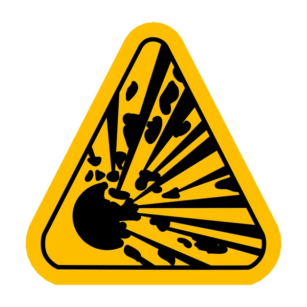 Explosive Hazard Sign.  Vector illustration. — Stock Vector