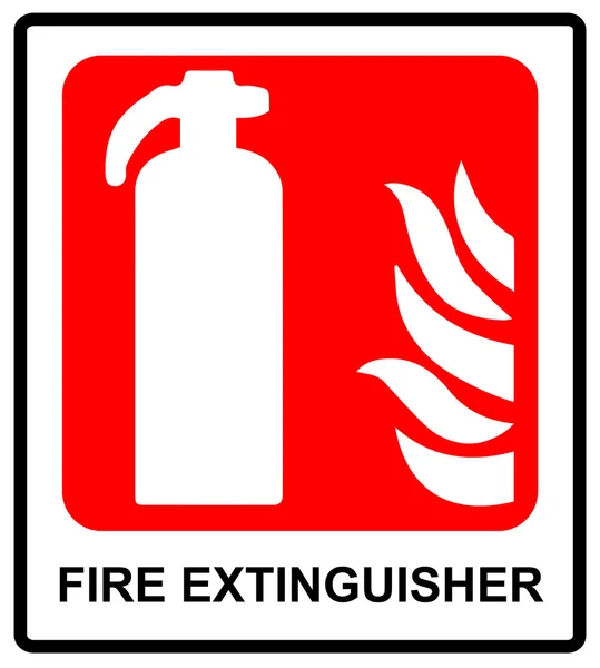 Feuerlöscher-Schild — Stockvektor