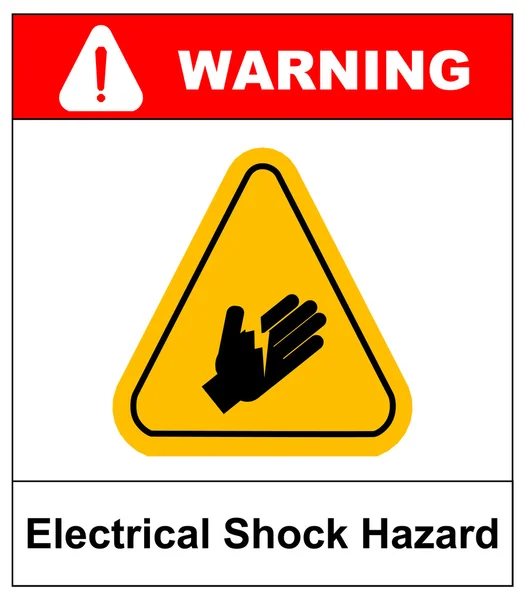 高電圧記号または電気安全標識危険電気柵遠ざけるオフにしておく、高電圧のベクトル図のないエントリを停止 — ストックベクタ