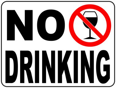 İçki yok, vektör çizim