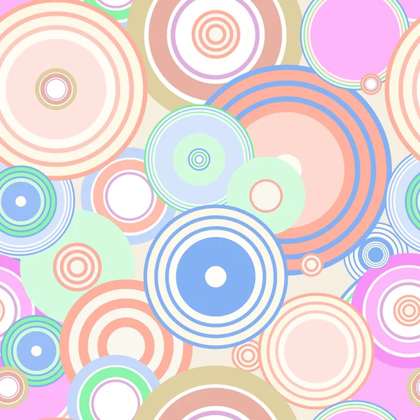 Farbenfrohe Kreise nahtlos — Stockvektor