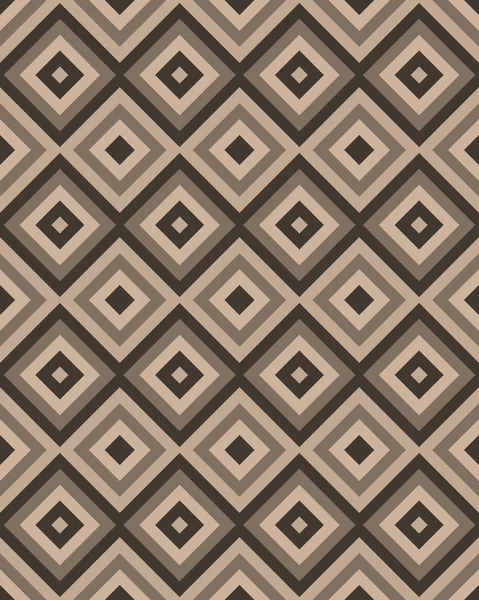 Бежевый коричневый квадратный бесшовный узор. Векторная иллюстрация . — стоковый вектор