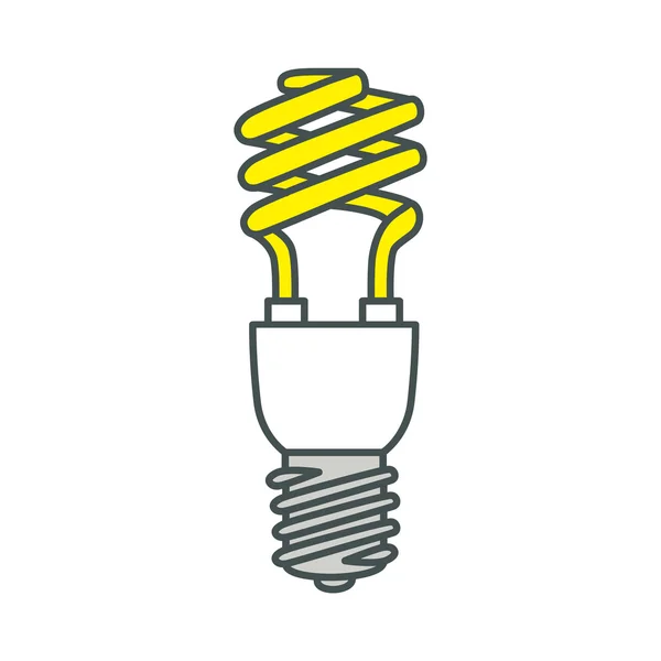 Energiebesparende lamp. vector. — Stockvector