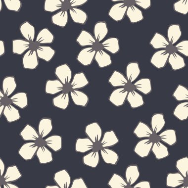 Beyaz kiraz çiçeği çiçek sorunsuz vektör desen.