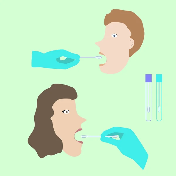 Sonda de teste de dna — Vetor de Stock