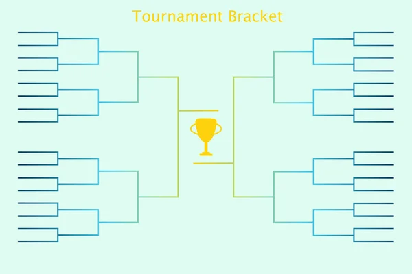 トーナメント bracketology スポーツ — ストックベクタ