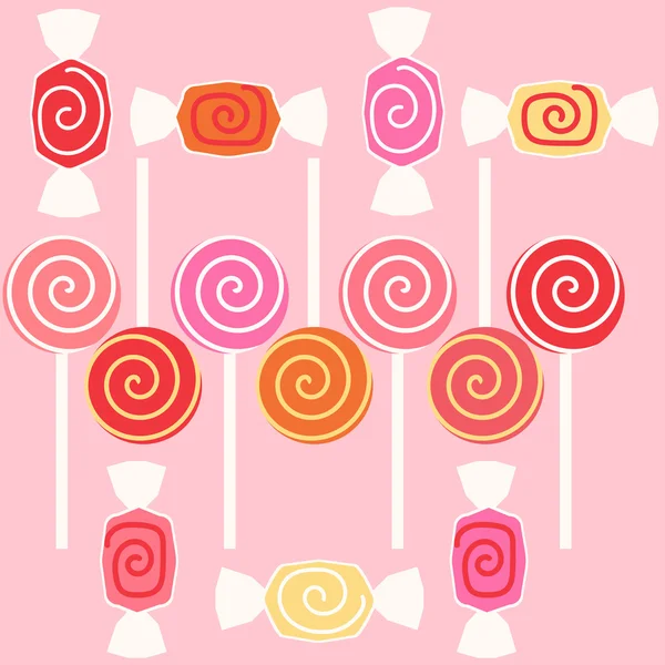 タフィーの甘いお菓子 — ストックベクタ