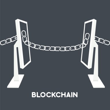 blockchain bilgisayar ekran zinciri