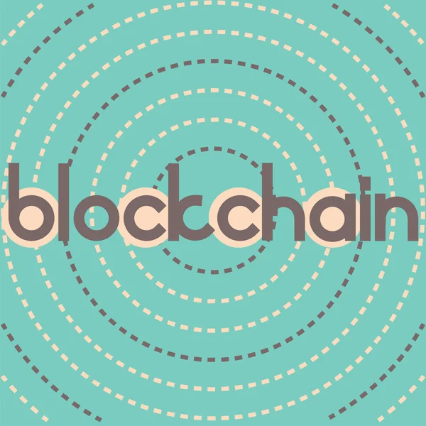Blockchain διακεκομμένη κύκλους — Διανυσματικό Αρχείο