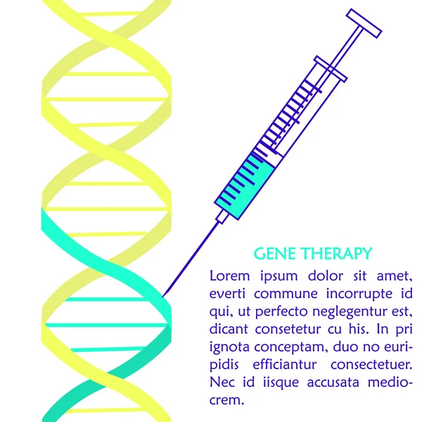 Gene therapy dna-piller — Stock vektor