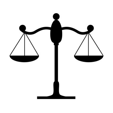 Terazi siyah simgesi