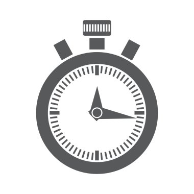 Kronometre simgesi gri renkte