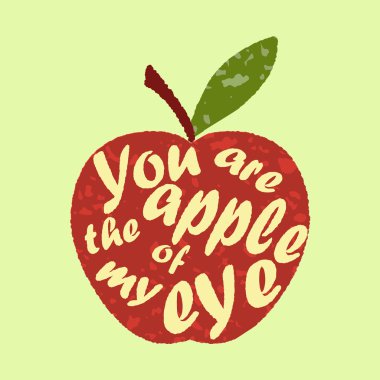 Eskilerin - elma sha yazılı benim göz - elma olduğunu