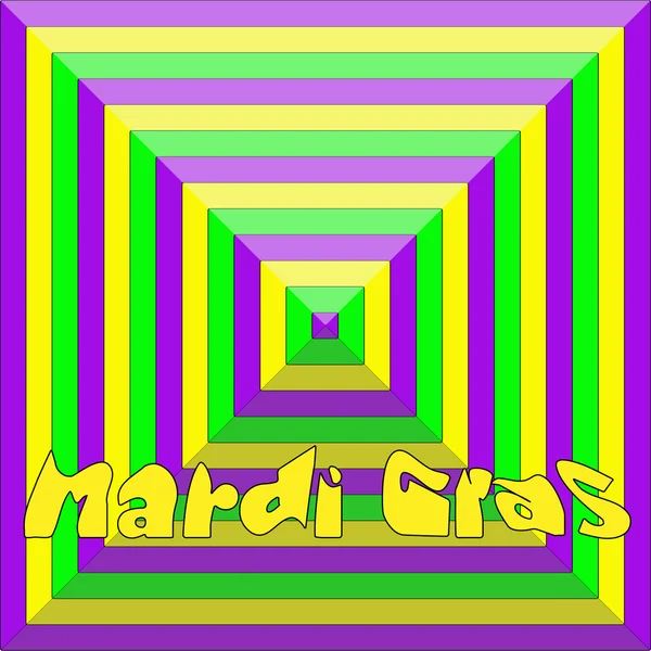 Mardi gras achtergrond in traditionele kleuren — Stockvector