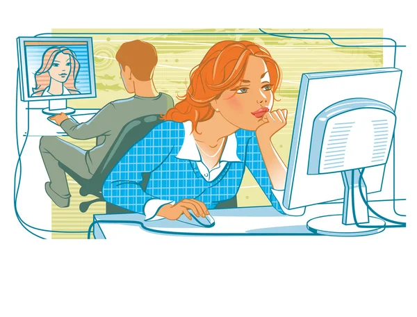 Online dating. İnsanlar birbirlerini Internet arıyorum.
