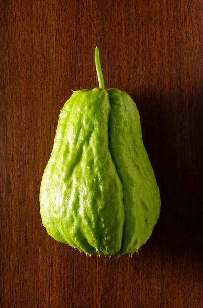 Chayote Fresco Sechium Edulis Também Conhecido Como Mirliton Choko Chou — Fotografia de Stock