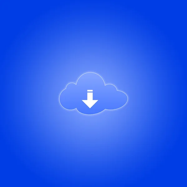 Download dal cloud — Foto Stock