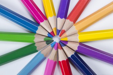 renkli kalemler yakın çekim