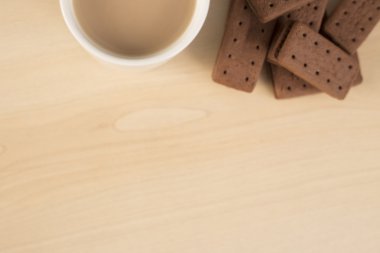 Çay ve yukarıdan buscuits