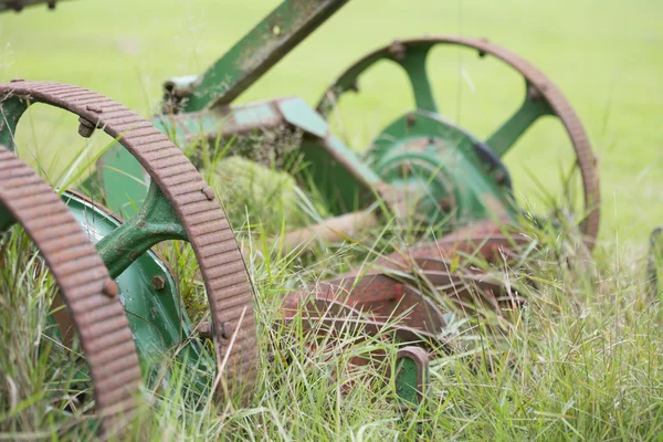 Old farming lawn mower — Stock Photo, Image