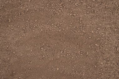 Kahverengi Üst Görünümün Toprak zemininin Doku ve Arkaplanı.