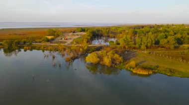 Sonbahar. Krasnodar 'ın çevresi 