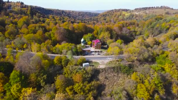 Осень Окружение Кавказского Заповедника — стоковое видео