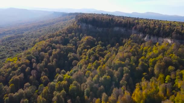 Autumn. Surroundings of the Caucasian nature reserve. — Stock Footage Autumn Surroundings Caucasian Nature Reserve Stock Video