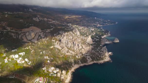 Península Crimeia Monte Gato — Vídeo de Stock