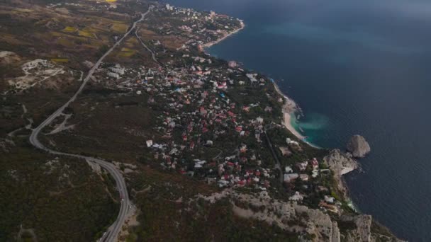 Península Crimea Monte Gato — Vídeo de stock