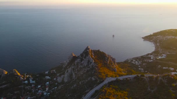 Península Crimea Monte Gato — Vídeo de stock