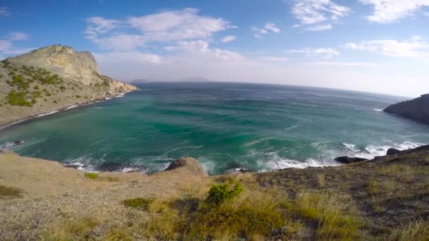 Het Krimschiereiland Het Golitsyn Trail Kaap Kapchik — Stockvideo