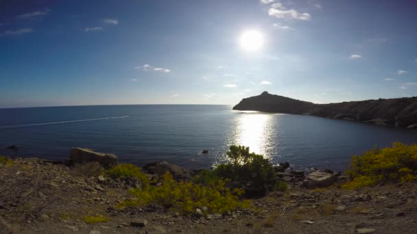 Crimean Peninsula Golitsyn Trail Cape Kapchik — Stock Video