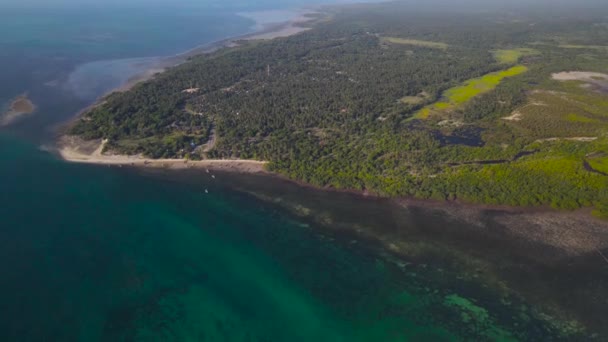 Het Tropische Eiland Maffia Tanzania Van Indische Oceaan — Stockvideo