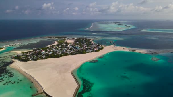 Isla Maldiva Guraidhoo Sus Alrededores — Vídeos de Stock