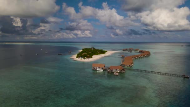 Pulau Maldivian Guraidhoo Dan Sekitarnya — Stok Video