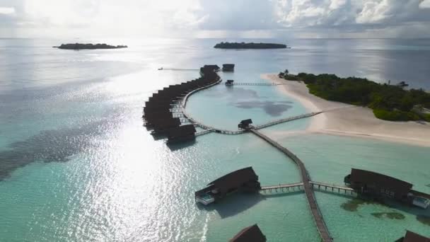 Die Maledivische Insel Guraidhoo Und Ihre Umgebung — Stockvideo